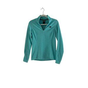 The North Face Women's Teal Long Sleeve Fleece Size S